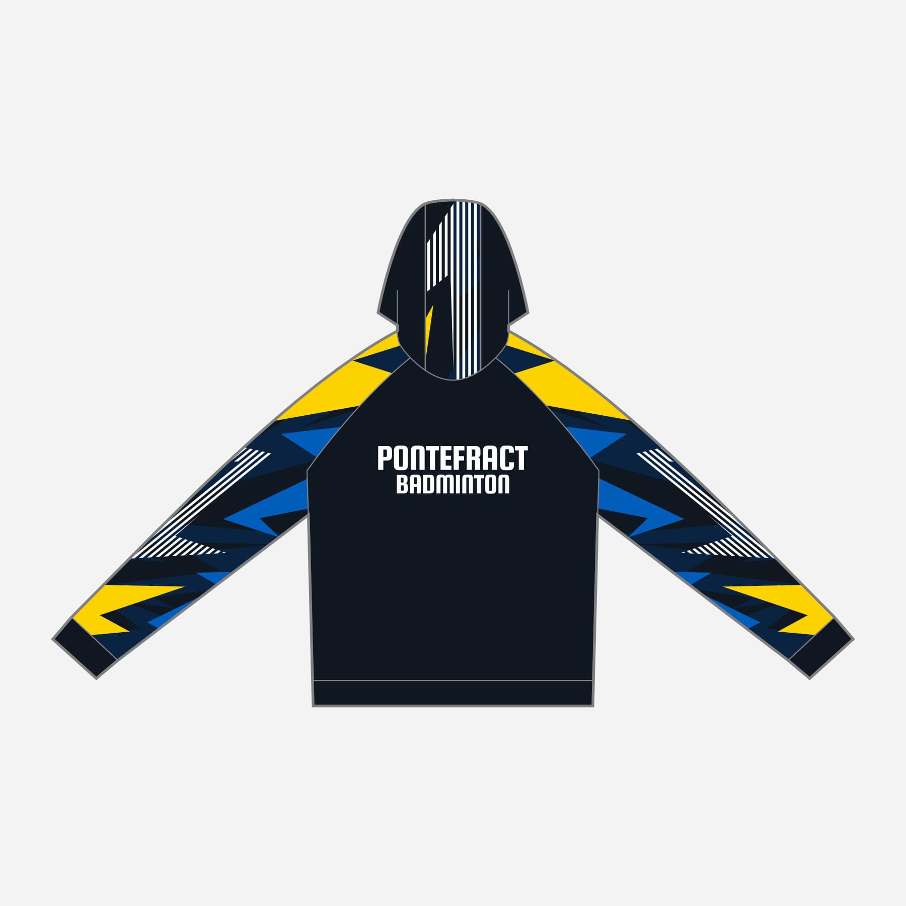 PRE ORDER Pontefract Badminton Club Zip Up Hoodie Urbanfield Sports